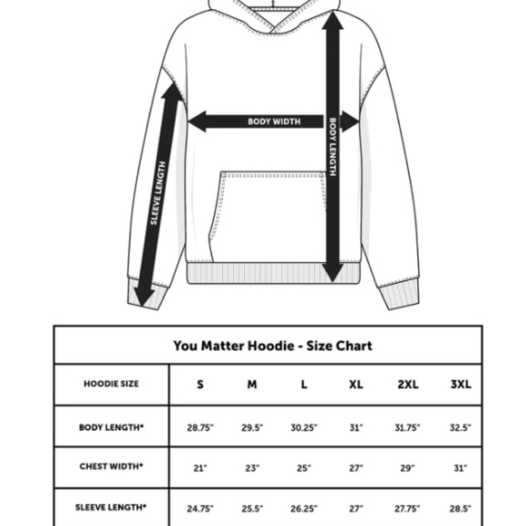 YOU MATTER HOODIE (Orange) - Picture 5 of 5